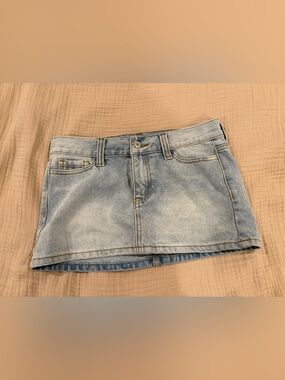 J Galt Jean Skirt Size Small Women's Light Wash
